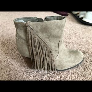 Fringe booties